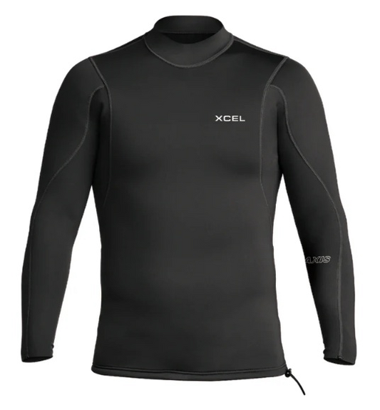 MENS AXIS LONG SLEEVE JACKET 2/1 MM - BLACK