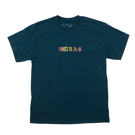 SHED NINE TRAD ELDER TEE - NAVY DRAG