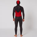 Mens Free Flex Hooded Chest-Zip Steamer - 5/4mm - Shed Nine