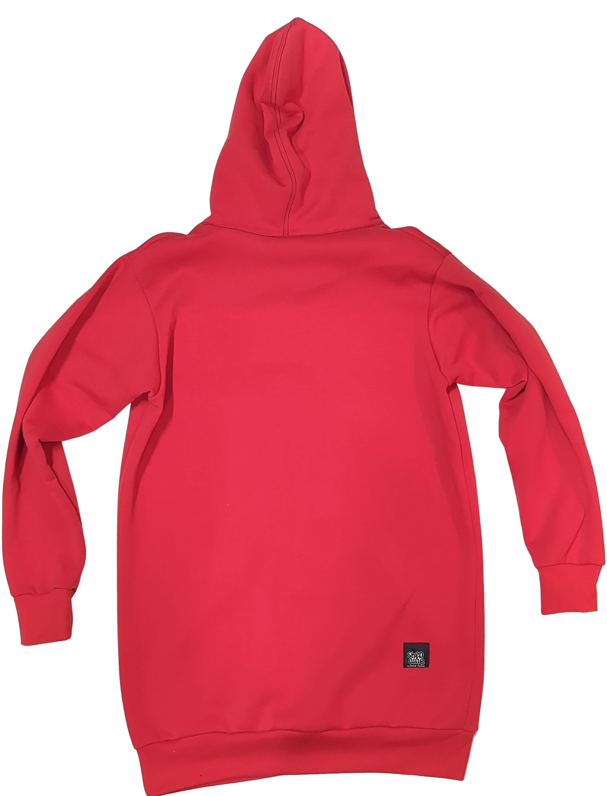 Red hoodie on a white background
