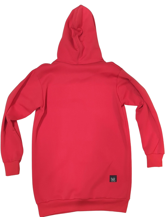 Red hoodie on a white background
