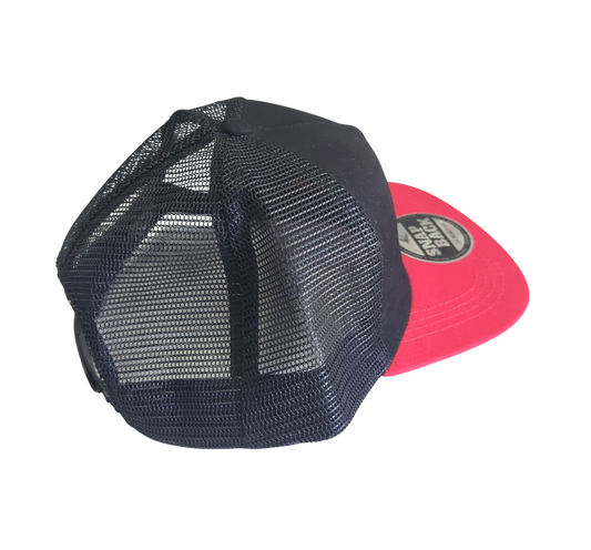 Shed Nine Black/Red Snap Back Cap (Script Logo) - Shed Nine