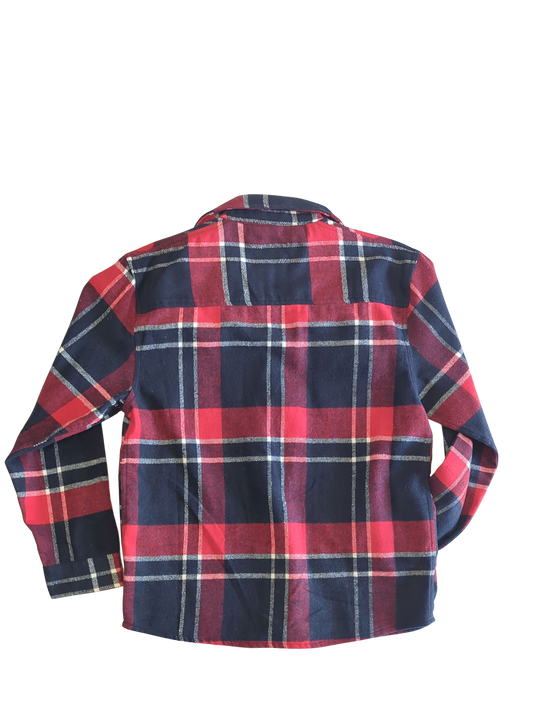 Shed Nine Flannel Long Sleeve Shirt (Bold Boxed SN Logo)