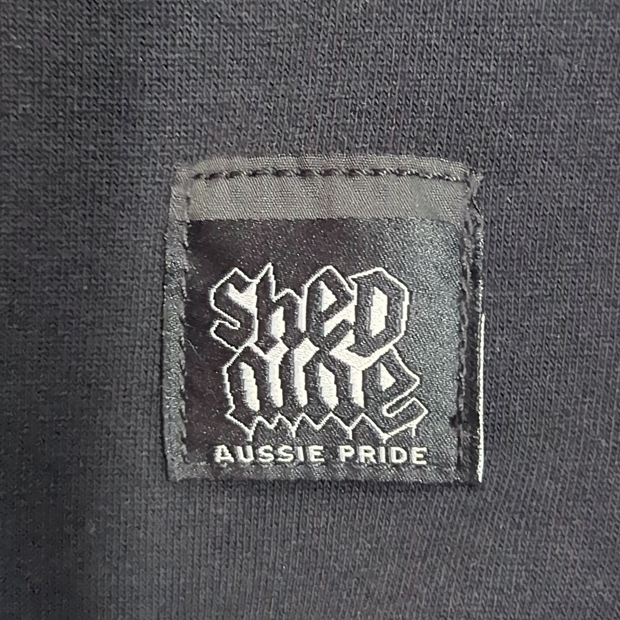 Acid Wash Black Shed Nine Super Thick Aussie Hand Made Tall Hoods