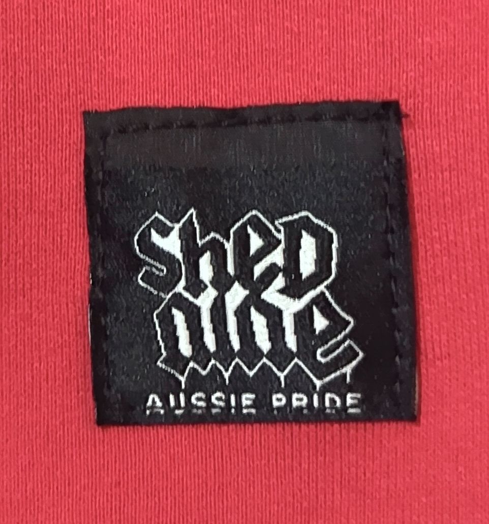 Black label with 'Sheep Dile' and 'Aussie Pride' text on a red background
