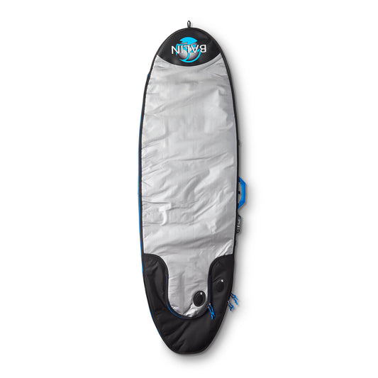 Balin Tour Mini Mal Cover, silver cover side with black tail panel, blue accents and two round vents