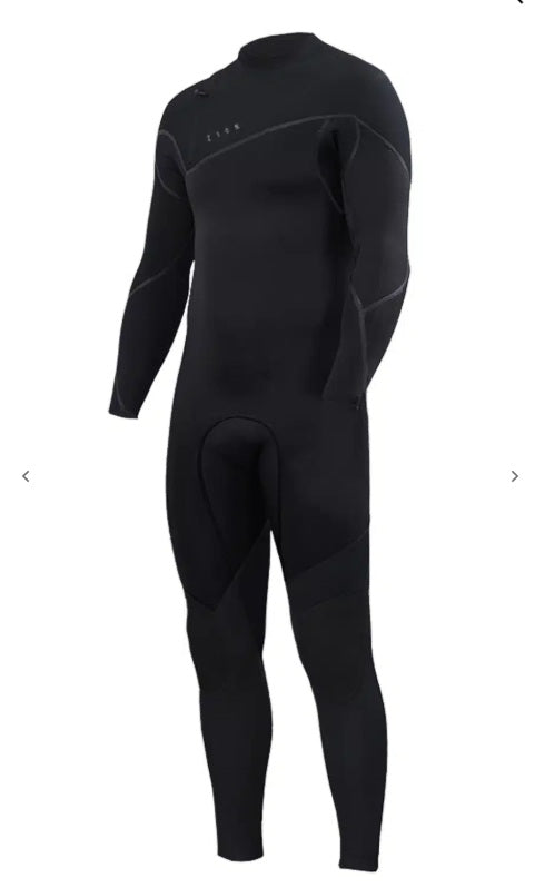 Black wetsuit on a white background