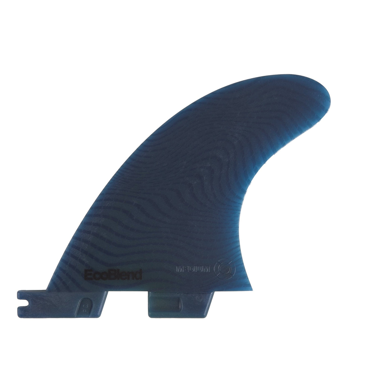 FCS II Performer Eco Neo Glass Medium Quad Rear Fin Set - Pacific - inside fin view