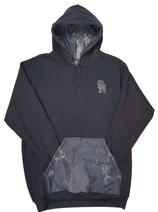 Acid Wash Black Shed Nine Super Thick Aussie Hand Made Tall Hoods