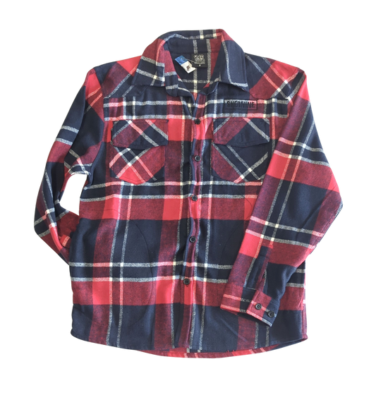 Shed Nine Flannel Long Sleeve Shirt (Bold Boxed SN Logo)