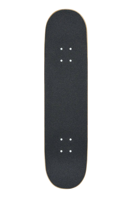Grip top view of Globe G0 Pond 7.75 inch Complete Skateboard in Pink/Honey shed nine
