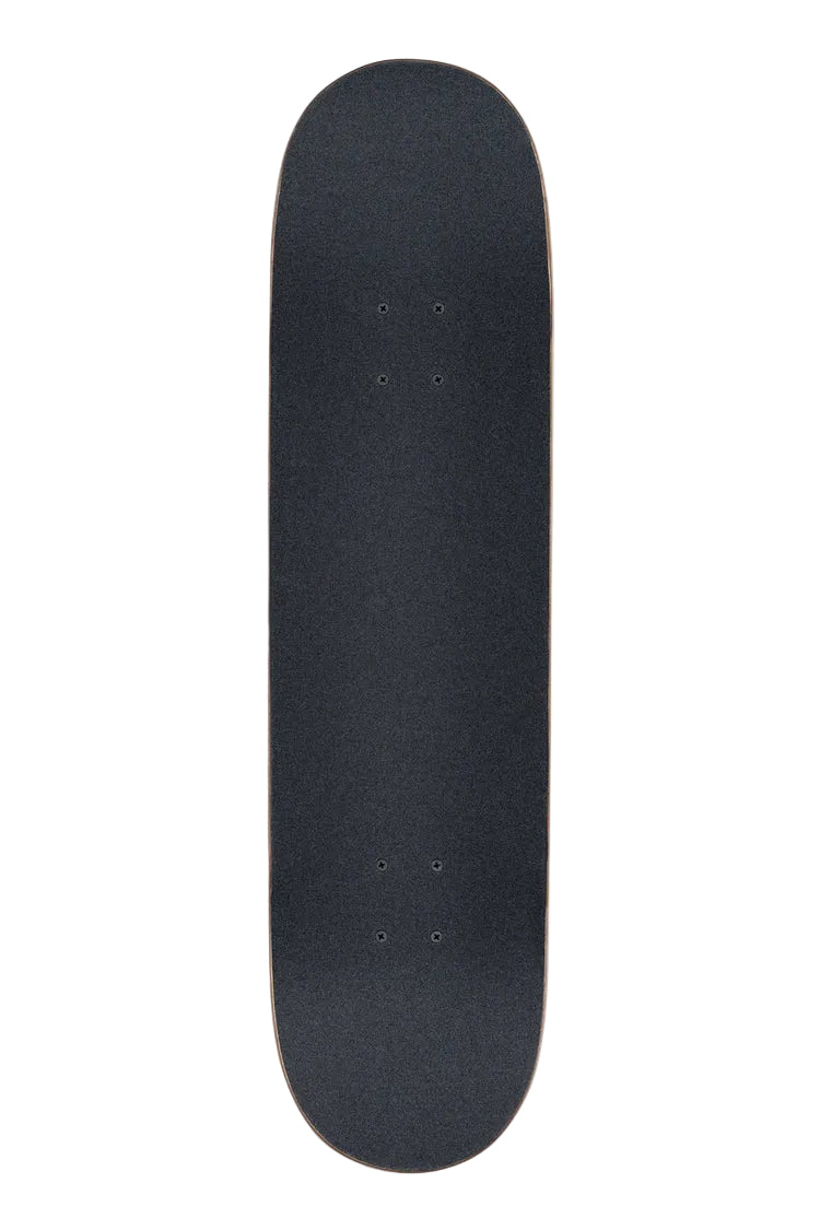 Grip top view of Globe Goodstock 7.75 inch Complete Skateboard in Desert Dusk shed nine