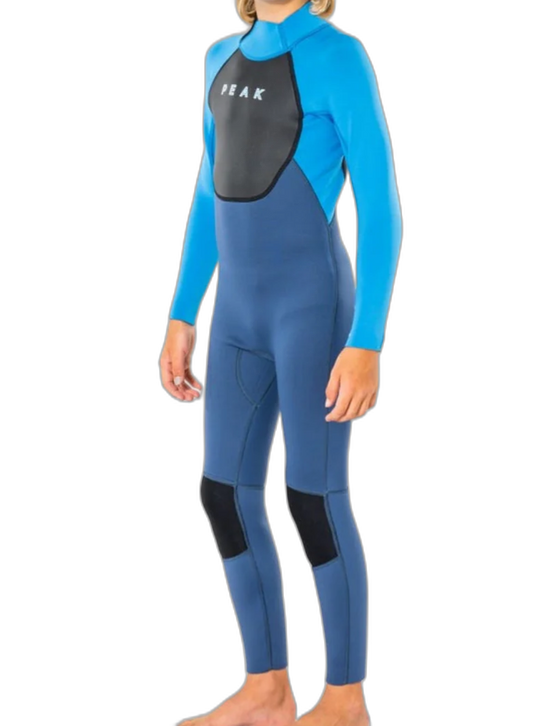 Junior Energy 3/2mm Flatlock Steamer Wetsuit - Blue