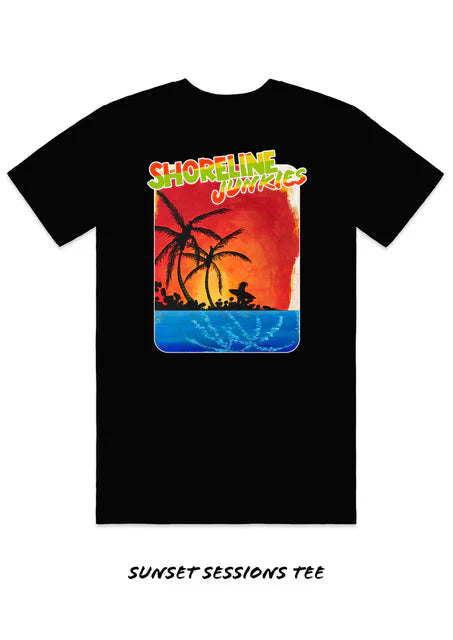 shed nine Sunset Sessions Tee shoreline junkies