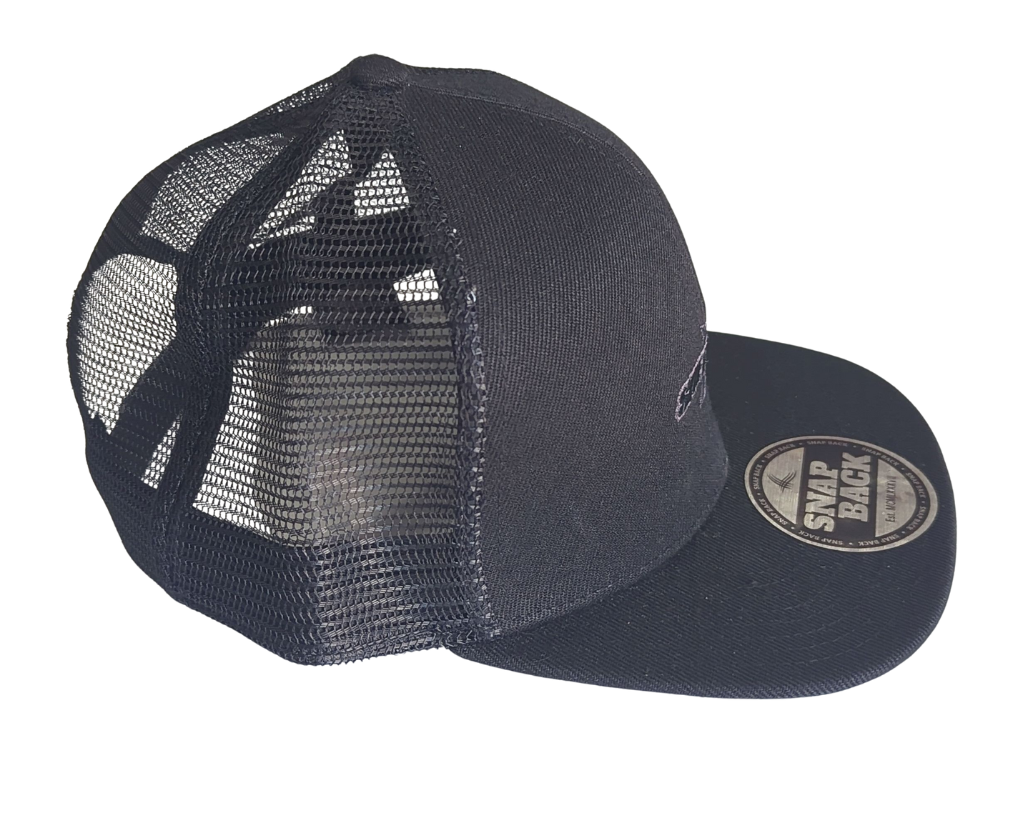 Shed Nine Black Mesh Snap Back Cap (Star Logo) - Shed Nine