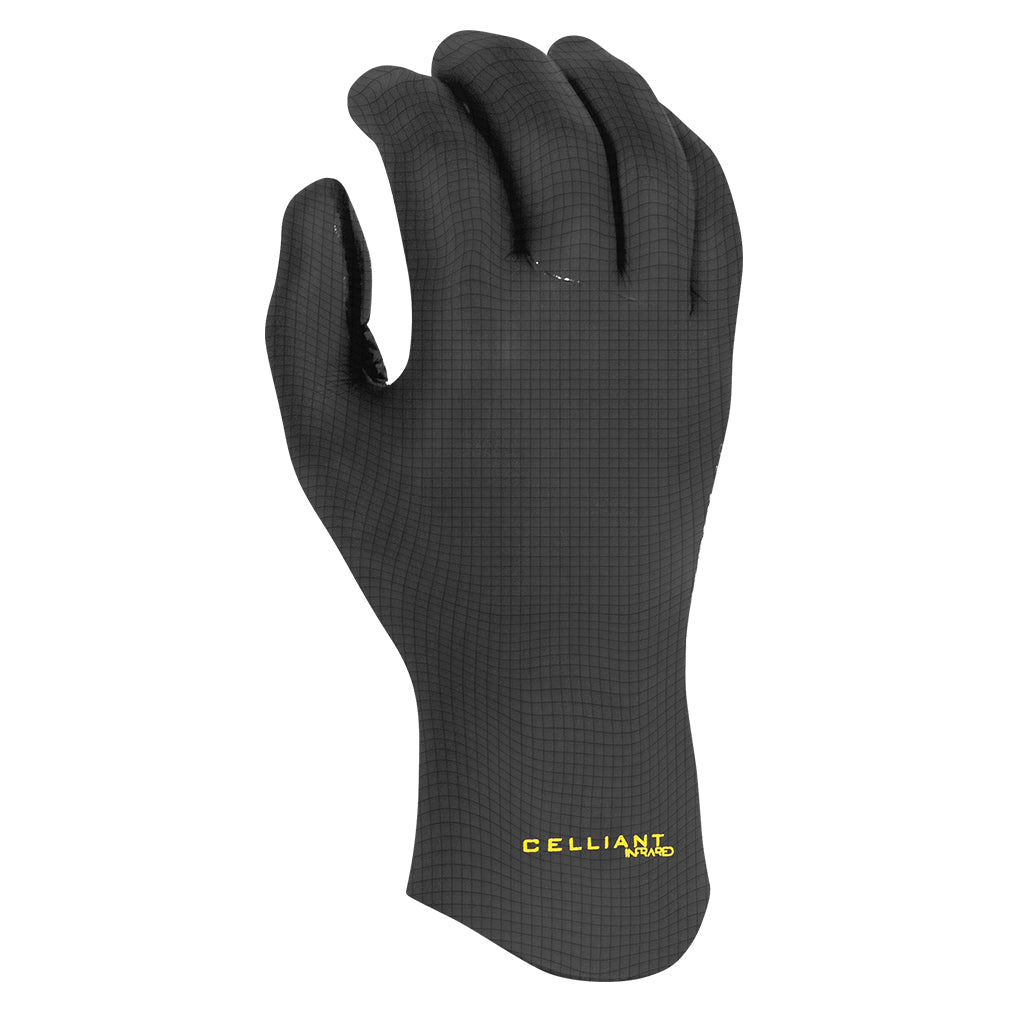 Xcel Comp Five-Finger 2mm Wetsuit Gloves - Black - manufacturer model image, front view