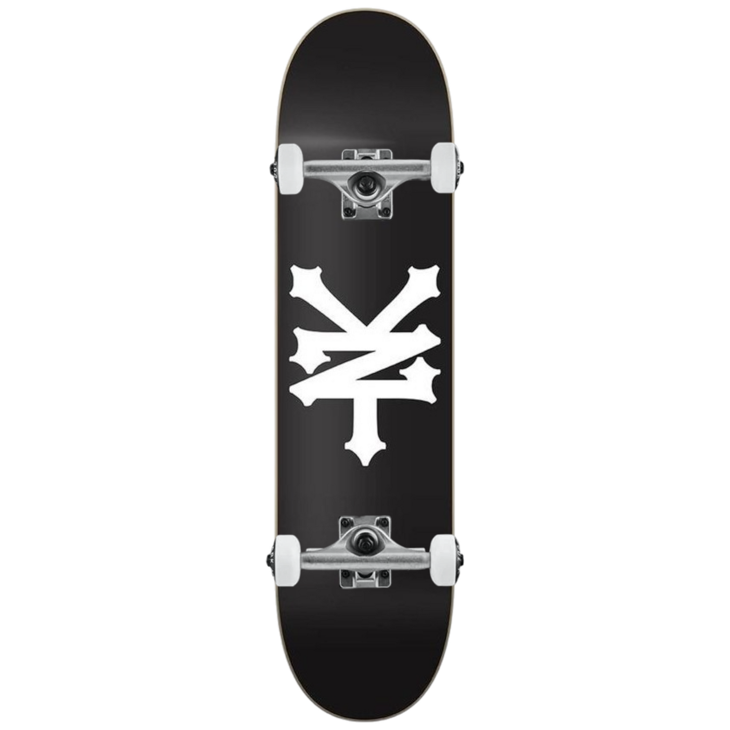Zoo York 7.75" complete skateboard with black and white logo graphic
