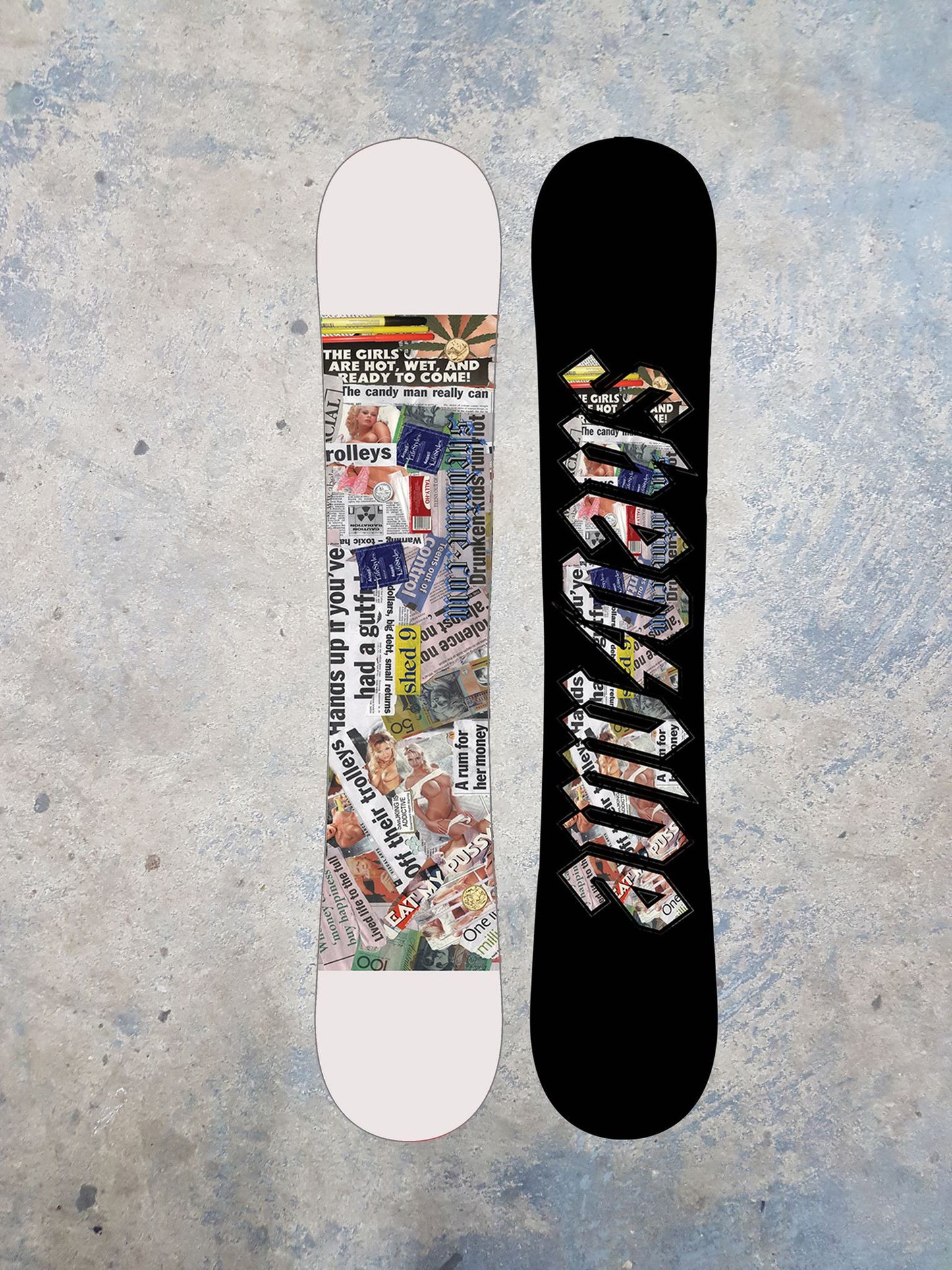 Shed Nine "Trash Art" Custom Snowboard - Snowboard, Shed Nine, Shed Nine