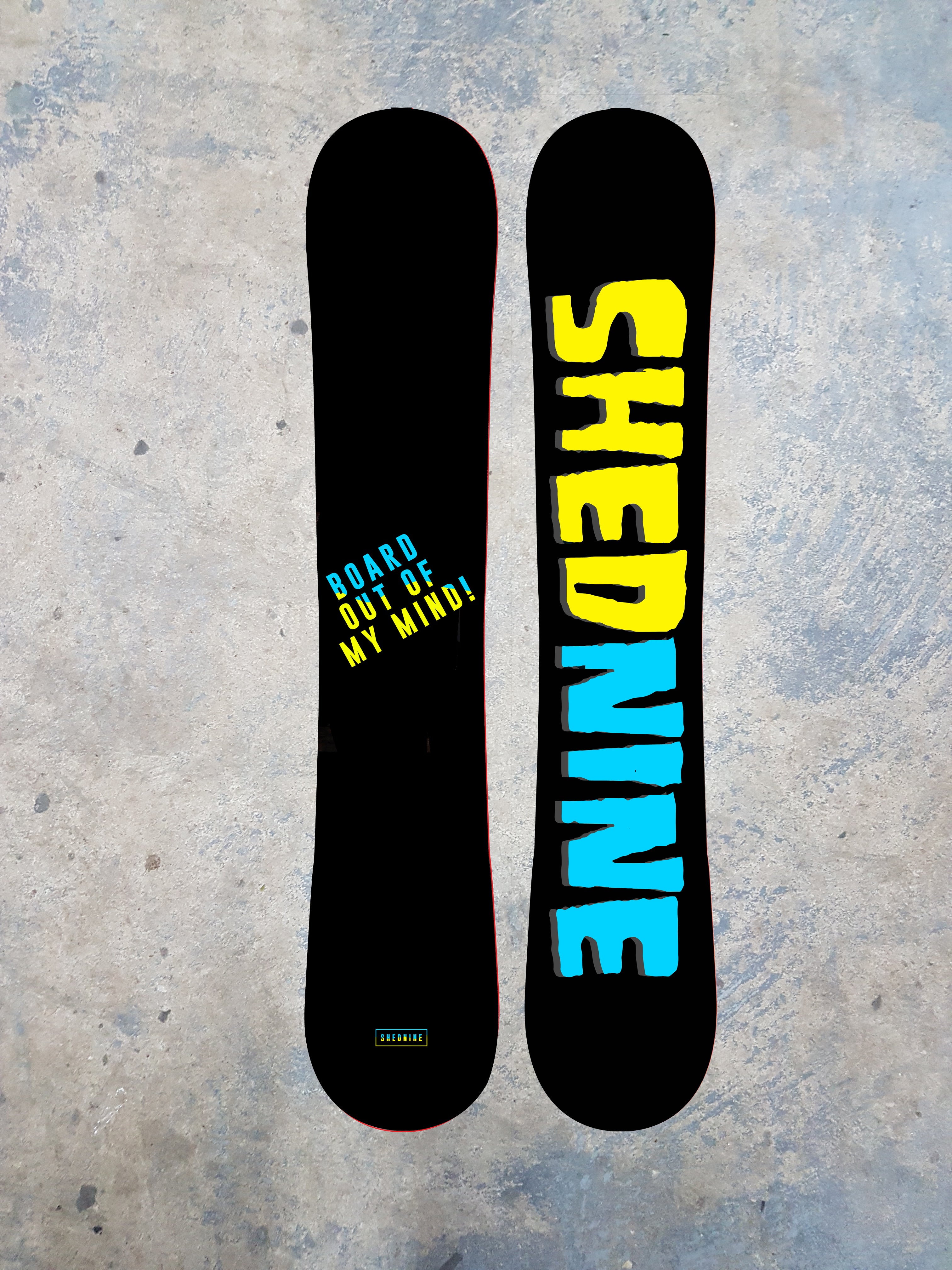 ShedNine "Bored Out Of My Mind" Custom Snowboard -  Snowboard, Shed Nine, Shed Nine