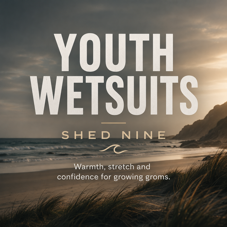 Youth wetsuits, kids wetsuits and junior surf wetsuits available at Shed Nine
