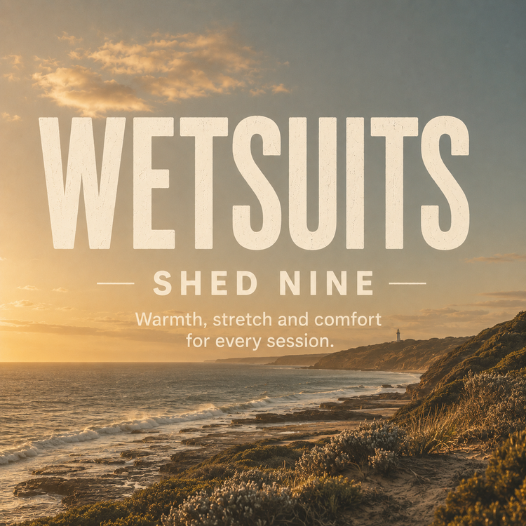 Wetsuits, steamers and spring suits for surf and ocean use available at Shed Nine