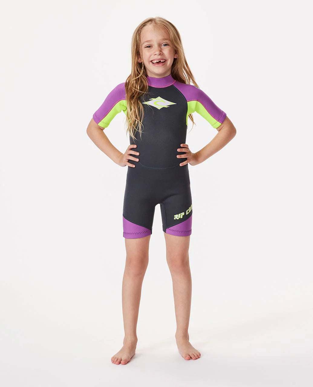 Groms Omega Back Zip Springsuit Wetsuit - Shed Nine