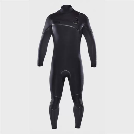 Attica ALPHA Chest Zip 4/3mm Steamer - BLACK / BLACK - Shed Nine