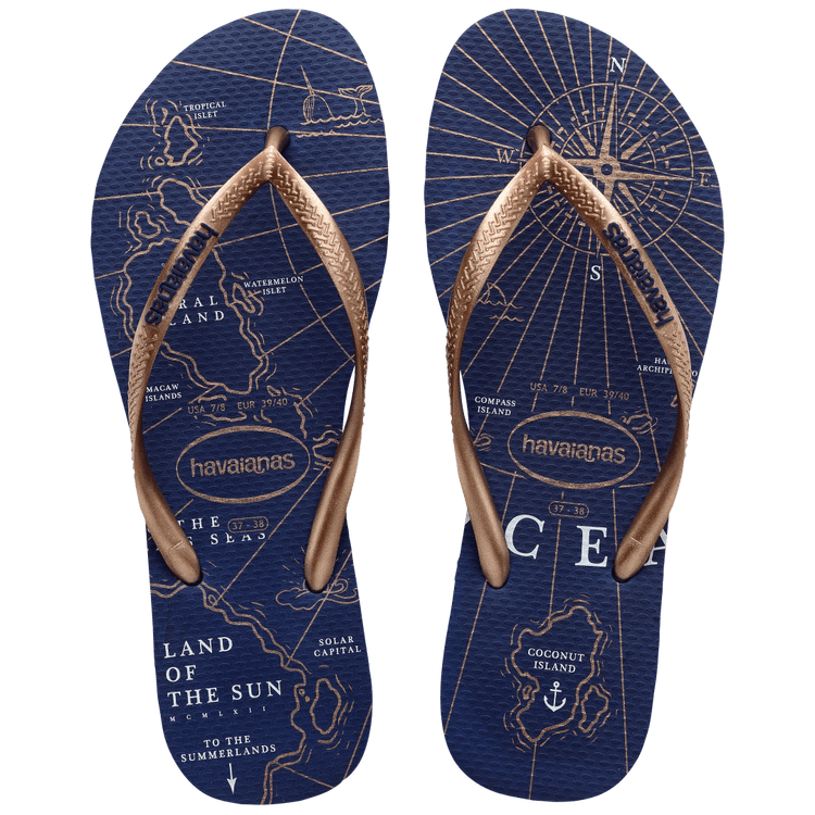 Havaianas Slim Nautical Navy Rose Gold – product photo
