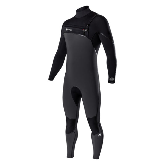 Attica ALPHA Chest Zip 3/2mm Steamer - GRAPHITE / BLACK - Shed Nine