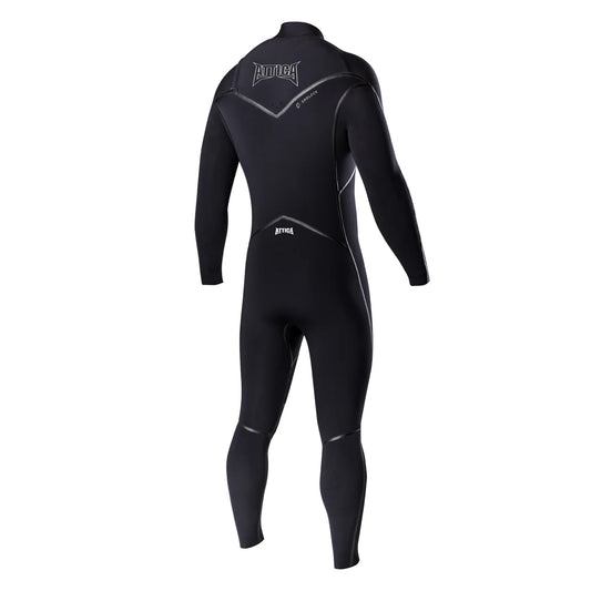 Attica ALPHA Chest Zip 4/3mm Steamer Wetsuit - Black / White