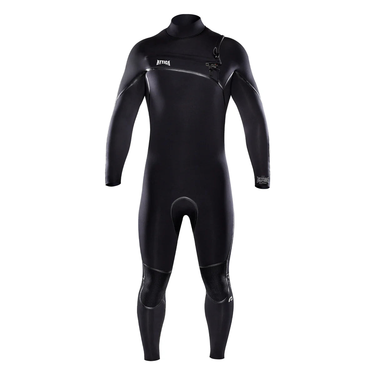 Attica ALPHA Chest Zip 4/3mm Steamer Wetsuit - Black / White