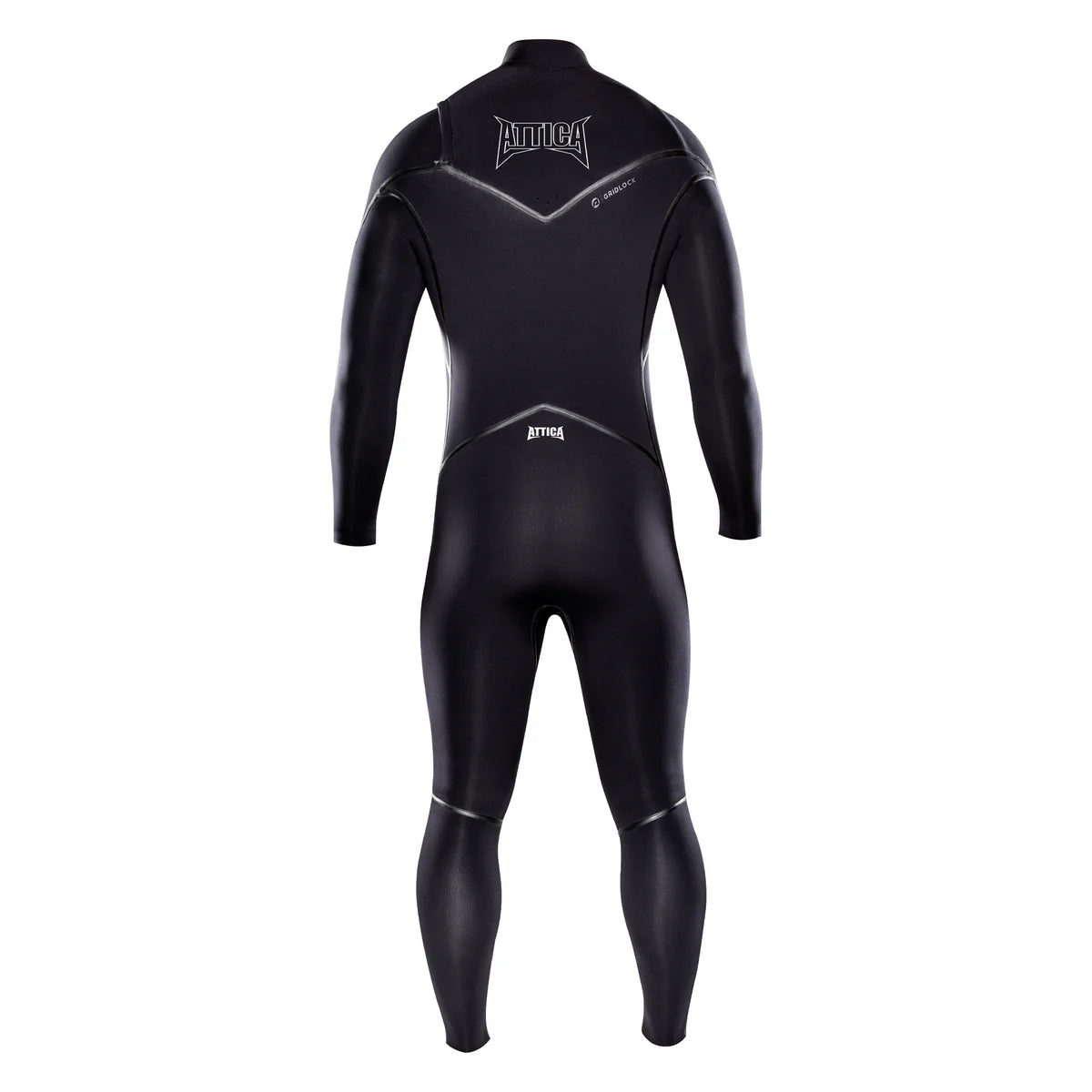 Attica ALPHA Chest Zip 4/3mm Steamer Wetsuit - Black / White