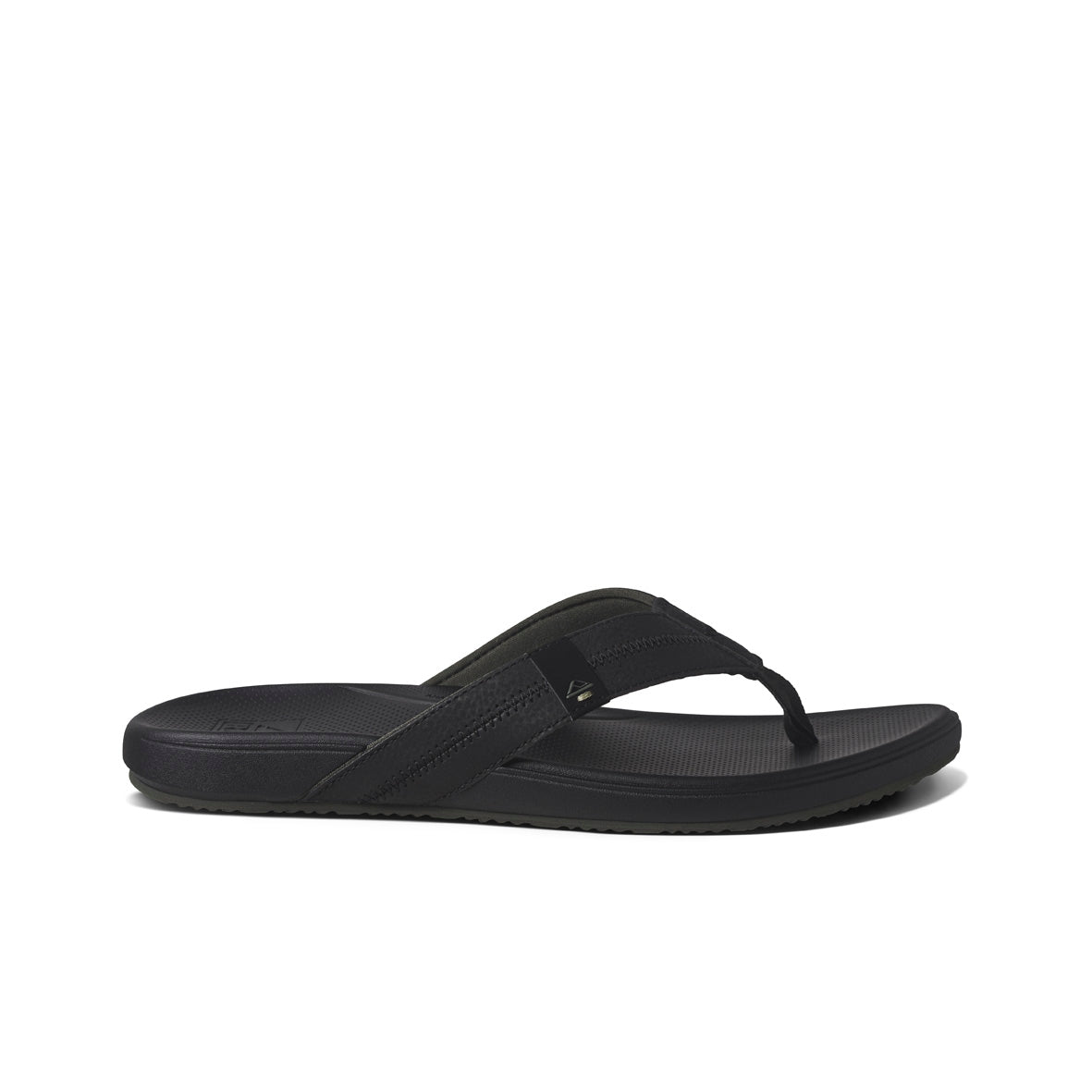 Reef Cushion Phantom 2.0 Men's Thongs – Black – side view