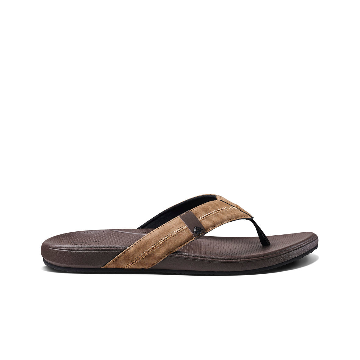 Reef Cushion Phantom 2.0 Men's Thongs – Brown/Tan – side view