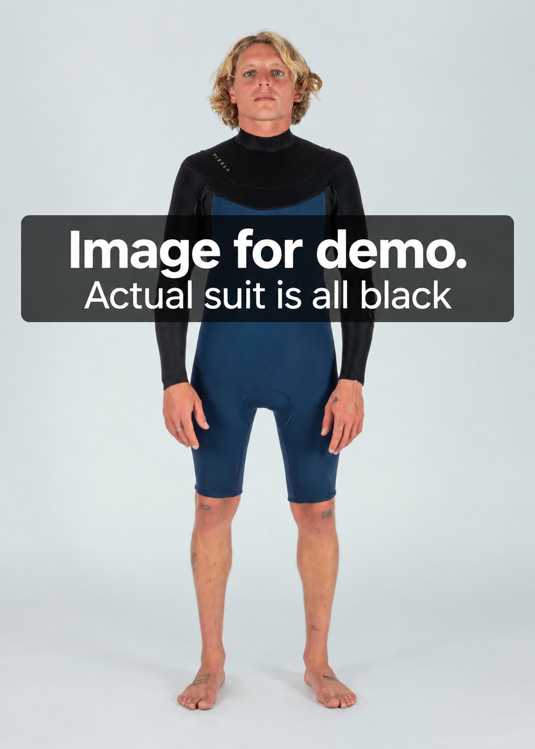 Vissla Men’s New Seas 2/2mm Long Sleeve U-Zip Springsuit - Black