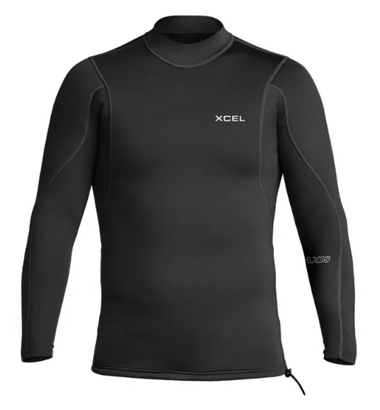 MENS AXIS LONG SLEEVE JACKET 2/1 MM - BLACK - Shed Nine
