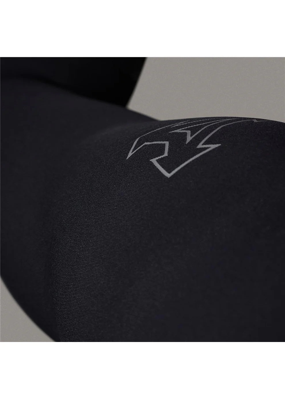 Black WETSUIT with a XCEL logo on a gray background