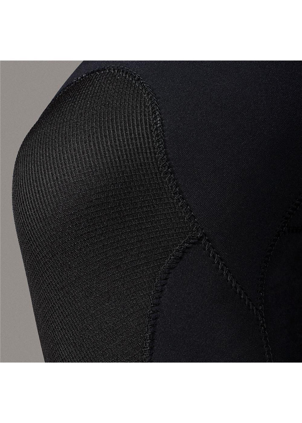 Close-up of a black WETSUIT KNEEPAD with a neutral background