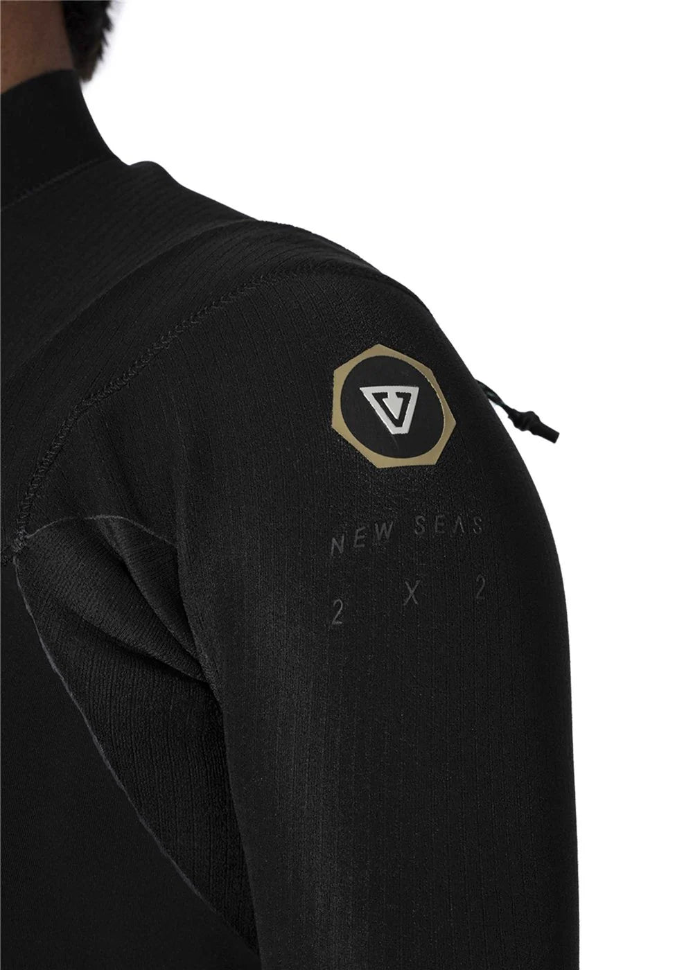 Vissla Men’s New Seas 2/2mm Short Sleeve U-Zip Steamer Wetsuit - Black 2