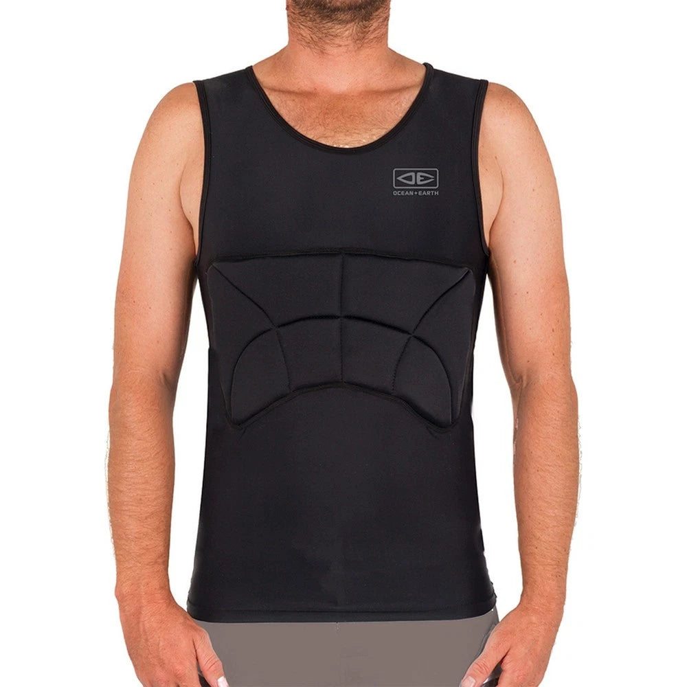 Ocean And Earth Rib Guard Padded Vest in Black SHED NINE