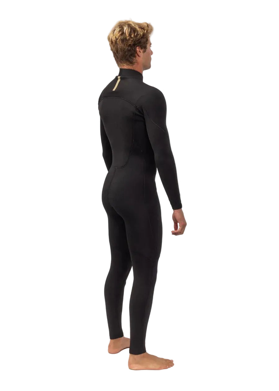 Person wearing a black wetsuit on a white background SHED NINE