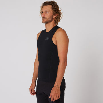 Double Black Sleeveless Vest - 1.5mm