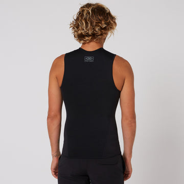 Double Black Sleeveless Vest - 1.5mm
