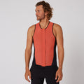 Double Black Sleeveless Front Zip Paddle Vest - 1.5mm