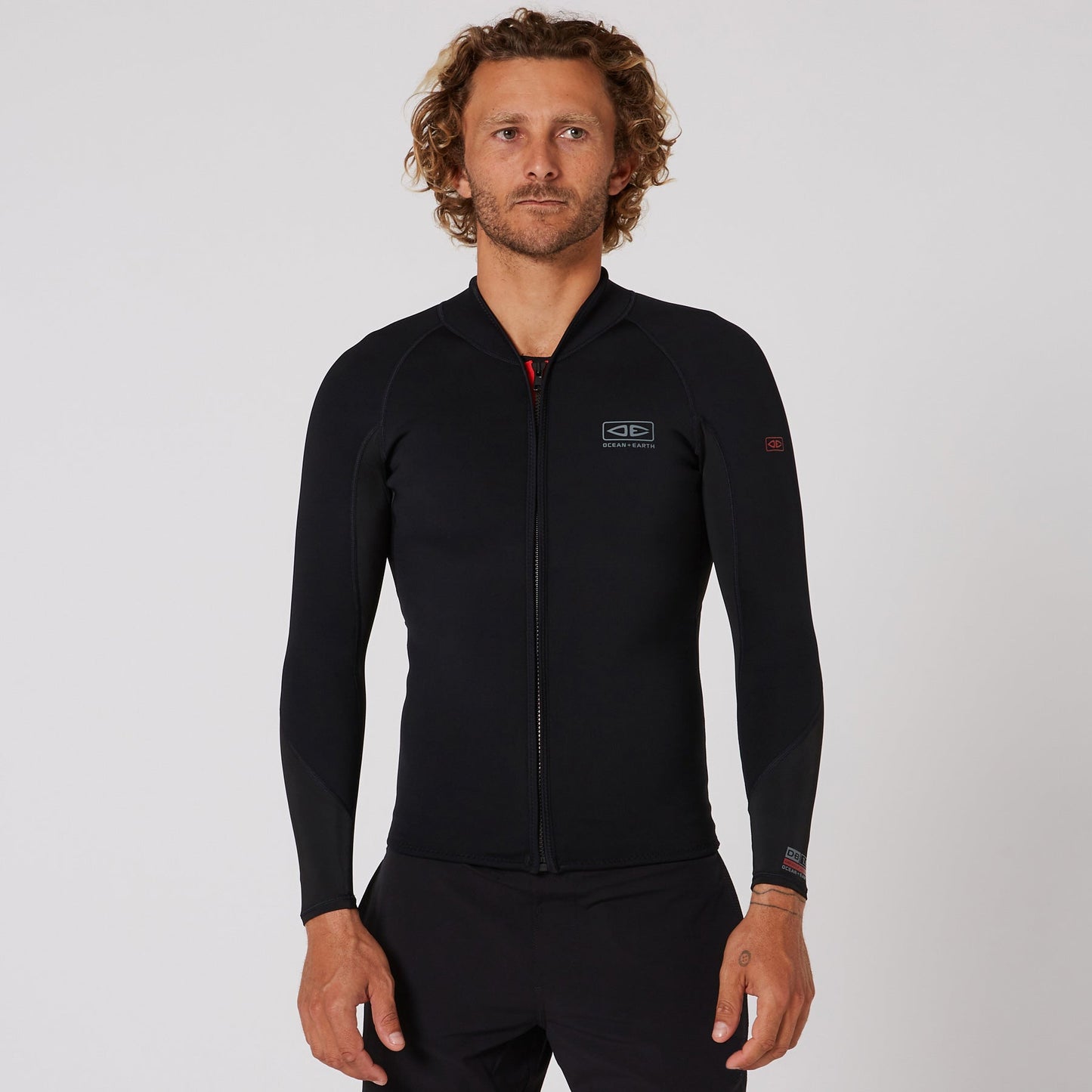 Double Black Long Sleeve Zip Paddle Vest - 1.5mm