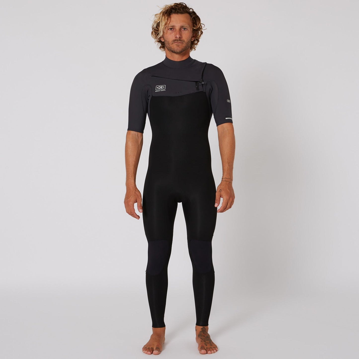 Mens Free Flex SS Chest Zip - 2/2mm