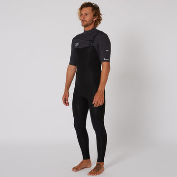 Mens Free Flex SS Chest Zip - 2/2mm