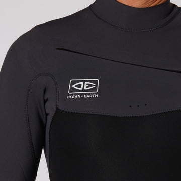 Mens Free Flex LS Chest Zip Spring - 2/2mm