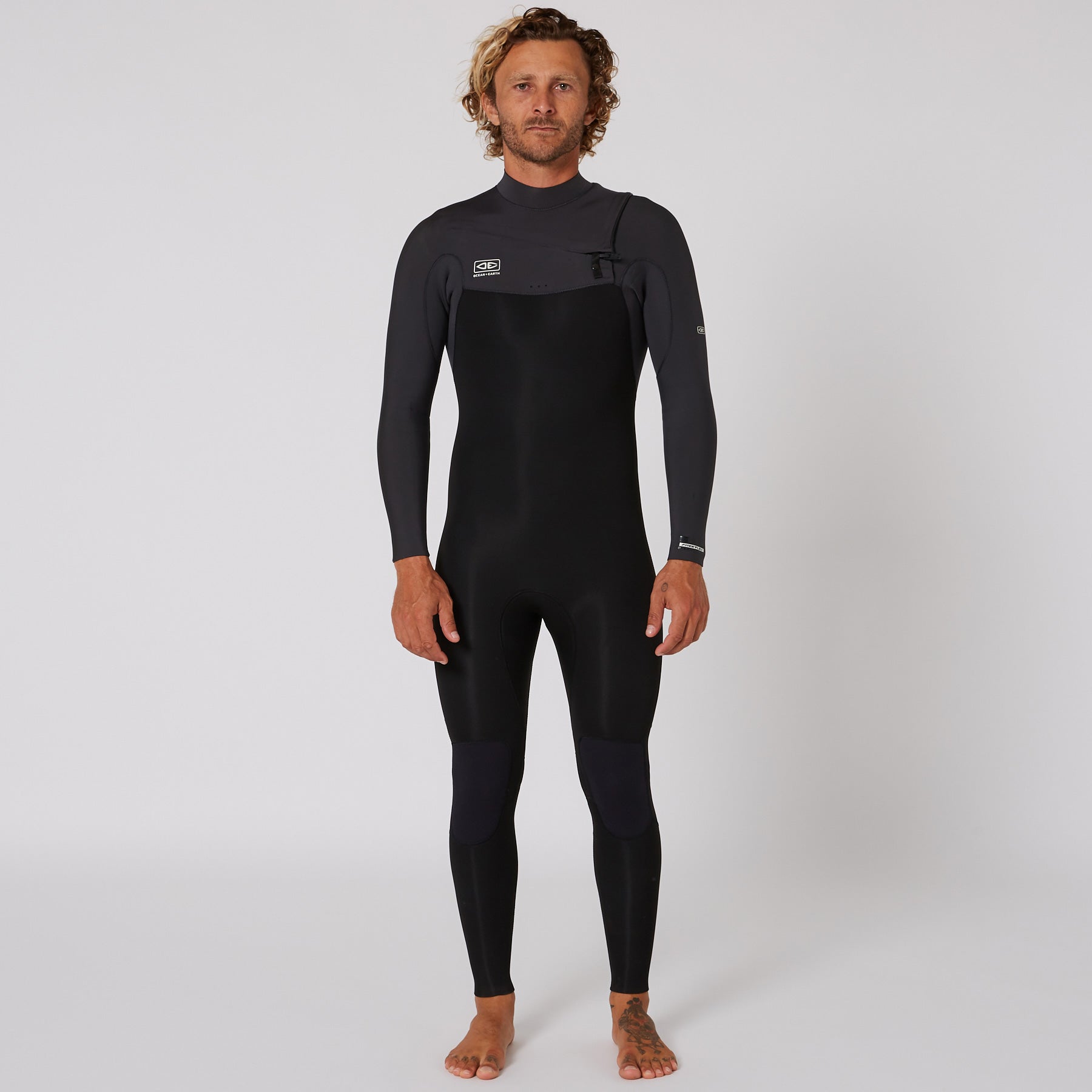 Mens Free Flex Chest-Zip - 4/3mm - Shed Nine