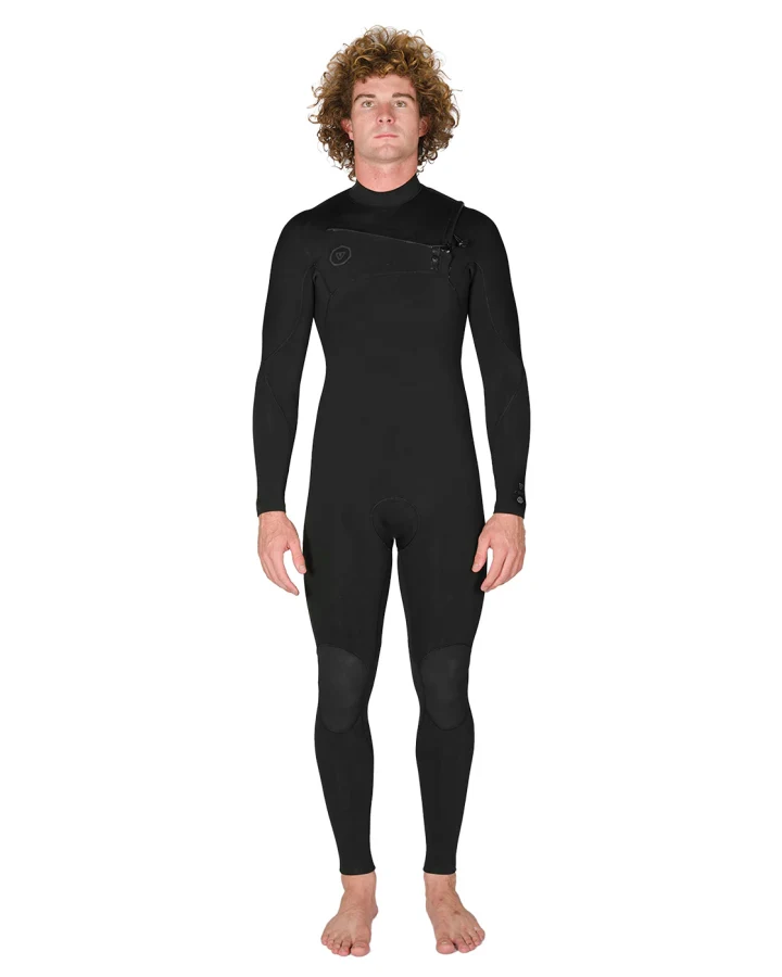 Man wearing a black wetsuit on a white background SHED NINE